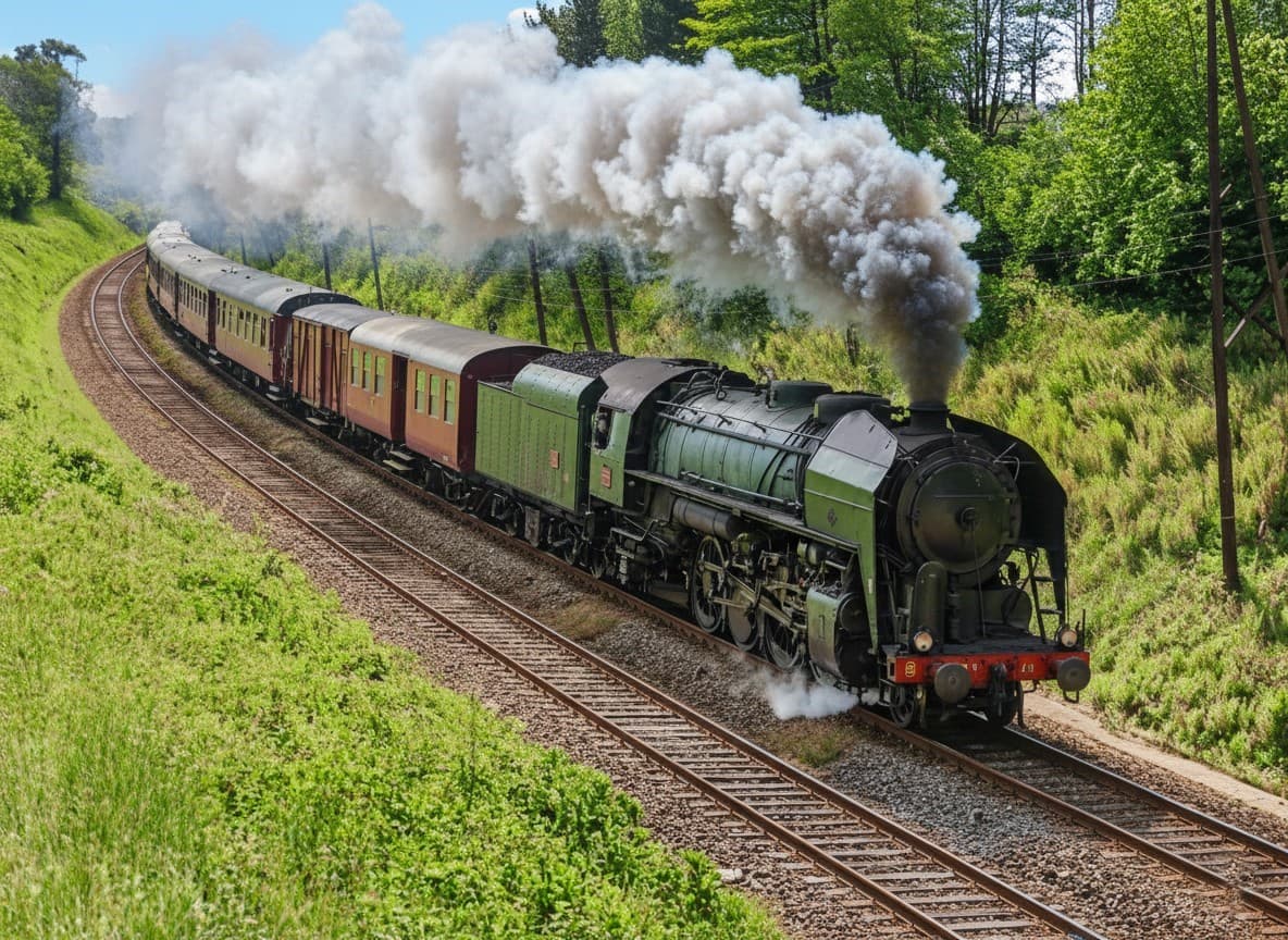 Locomotive de 1945 aux ateliers SNCF de Varennes-Vauzelles - Musée de la Résistance